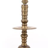 Golden brass column lamp, 1960s