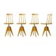 Midcentury Piano Swivel Stool With Backrest, Czechoslovakia 1960s