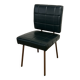 Chaise en Skaï vert, années 60