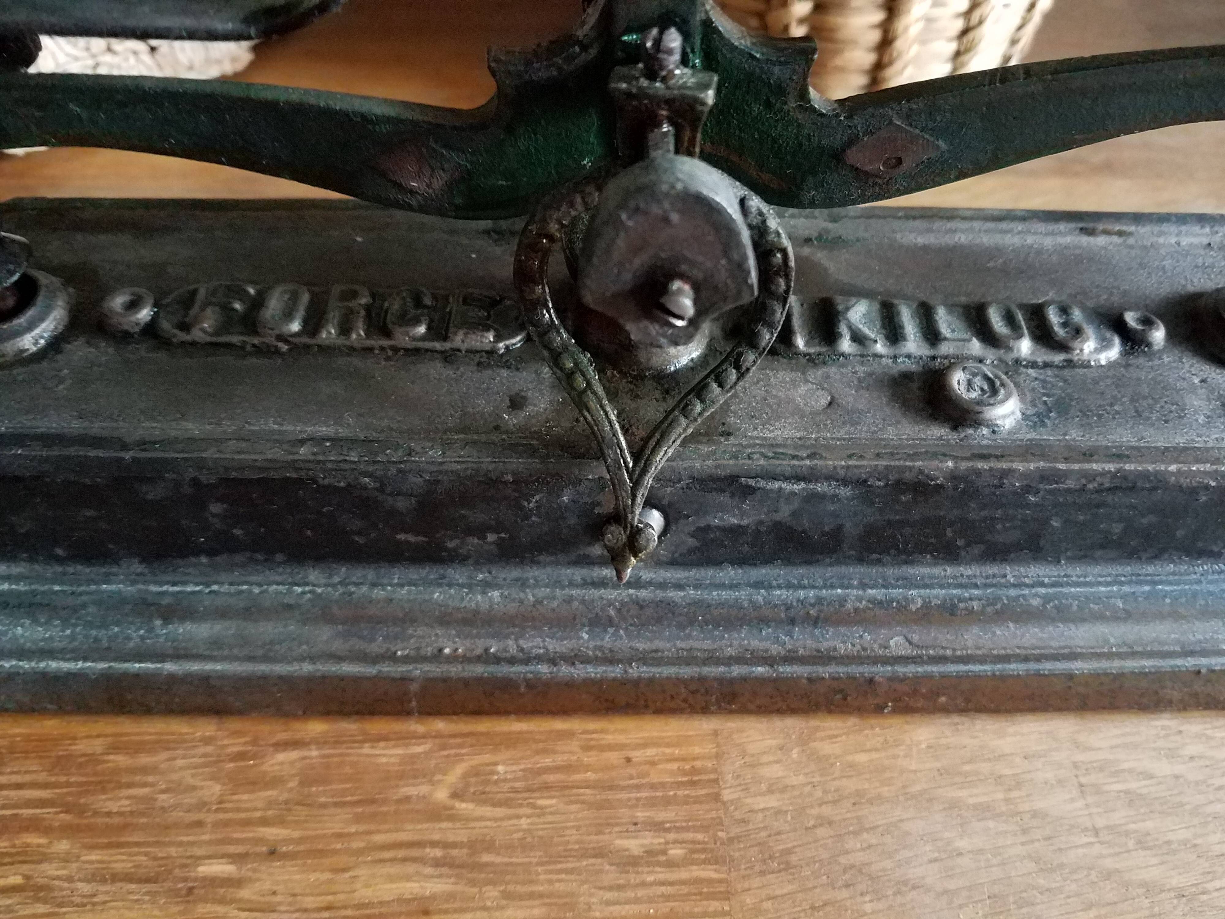Roberval type cast iron scale