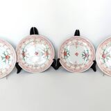 Lot de 4 assiettes anciennes en porcelaine Arita