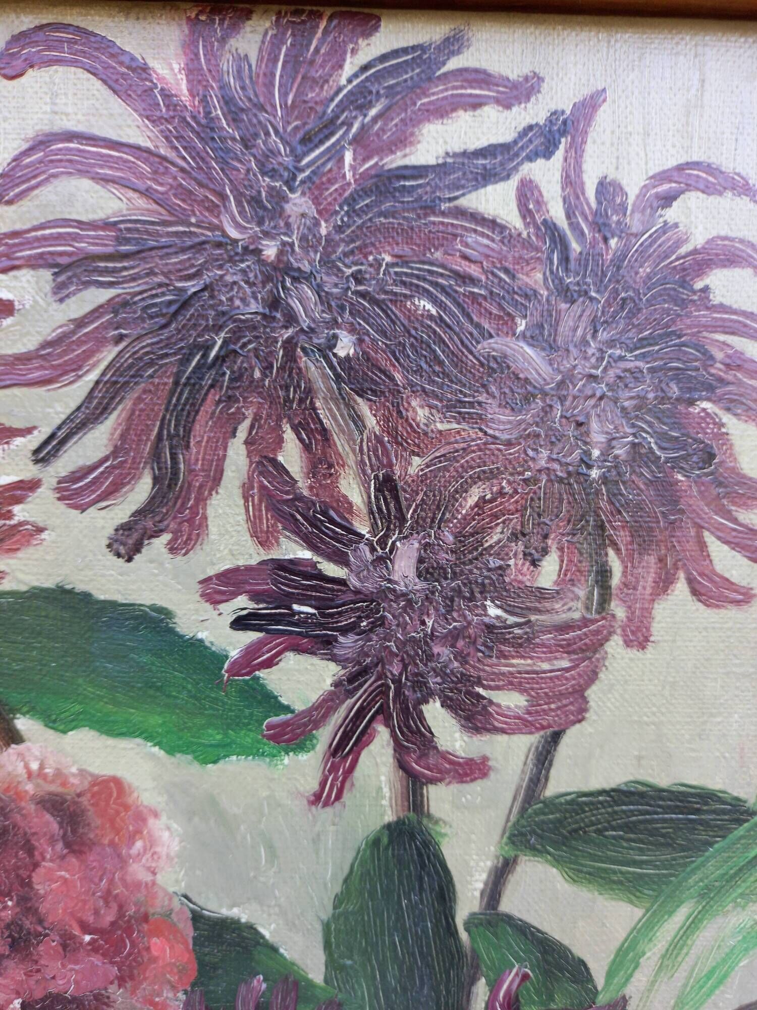 Painting bouquet of flowers Art Deco