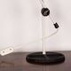 Tilting desk lamp in white metal 1960.