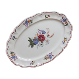 Oval earthenware dish, "Agreste" model, Sarreguemines
