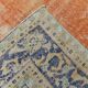 Blue Orange 250x350 cm Carpet, Vintage Large Rug, Turkish Antique Rug.