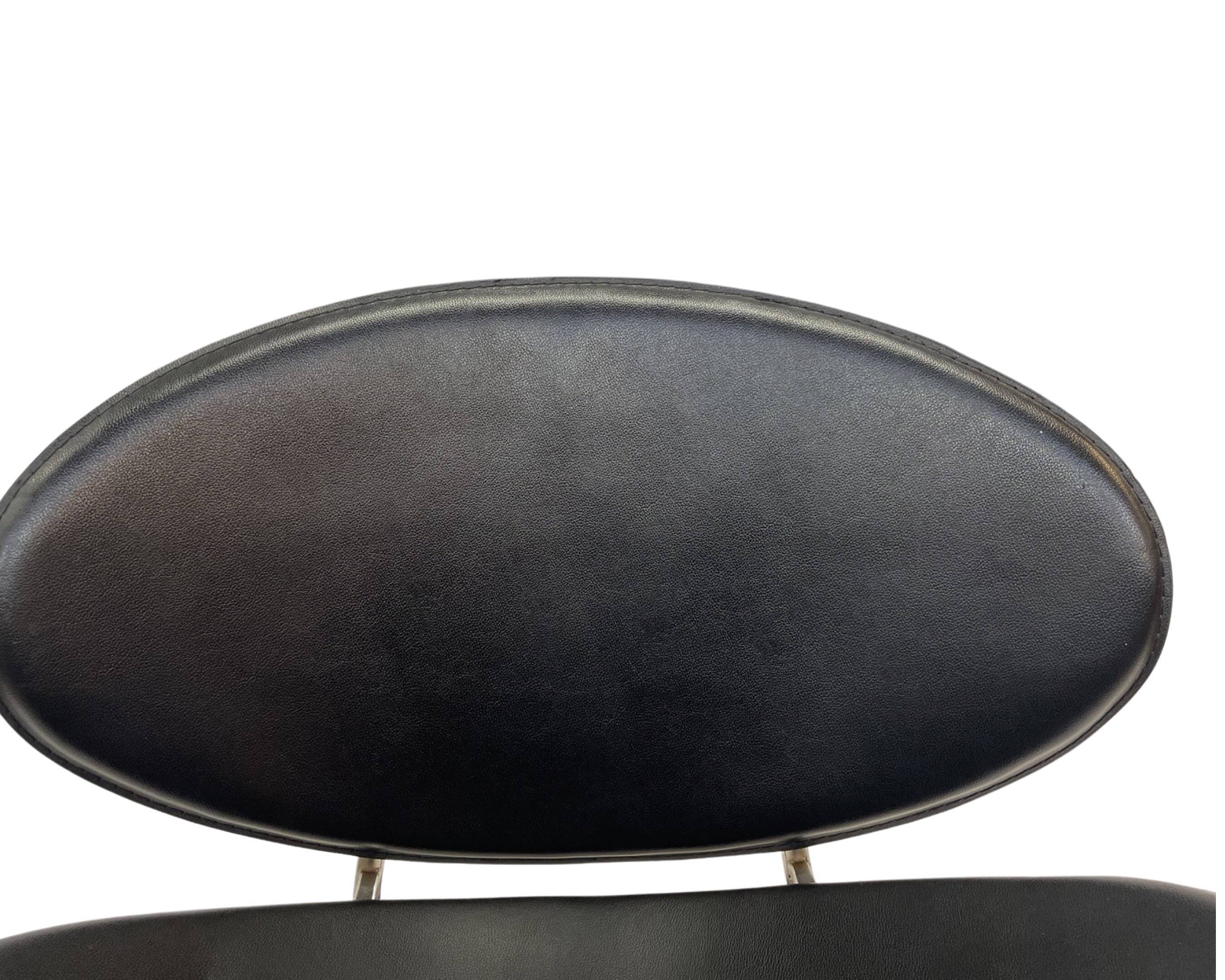 Vintage dining chairs set of four Italy 1990's Design in Black