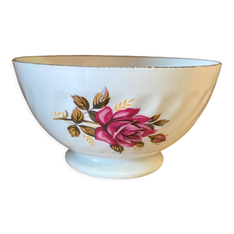 Old bowl pink flowers