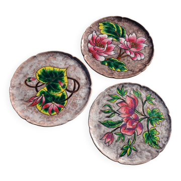 3 decorative plates from Vallauris