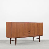 Buffet haut classique scandinave en teck avec tiroirs, années 1960