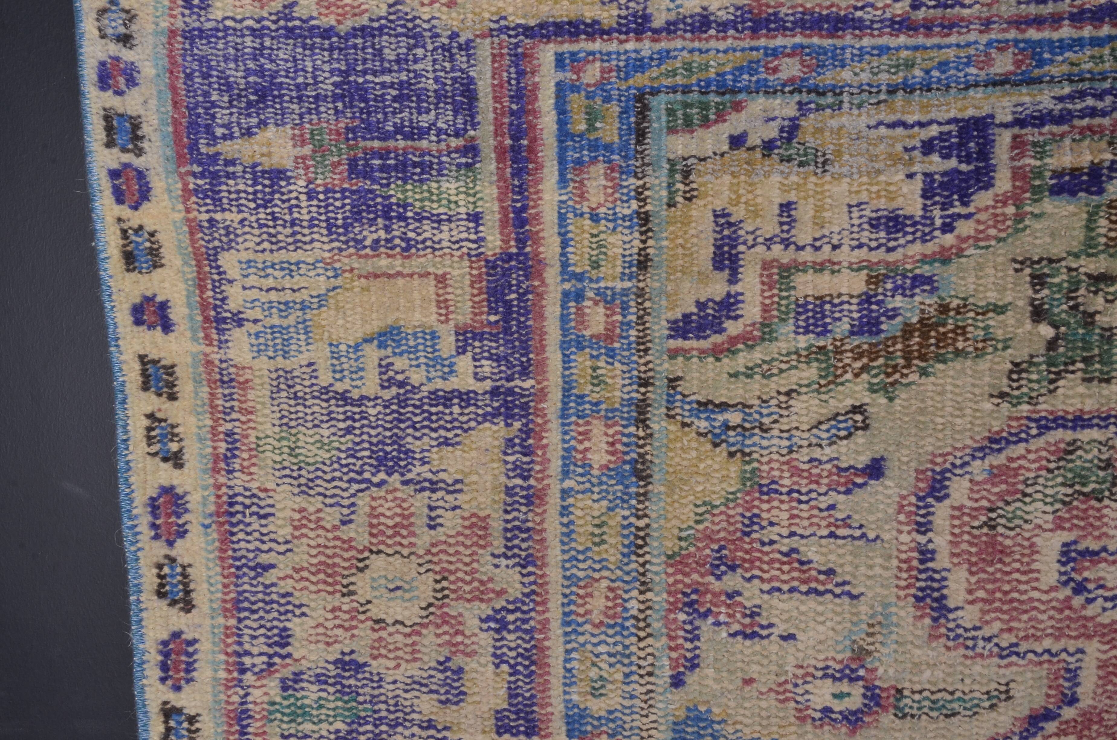 Vintage Oushak Wool Rug sku2303