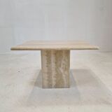 Italian coffee table in travertine, 1980s