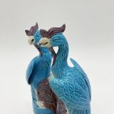 Pair of Chinese "phoenix" fine porcelain, 20th century.