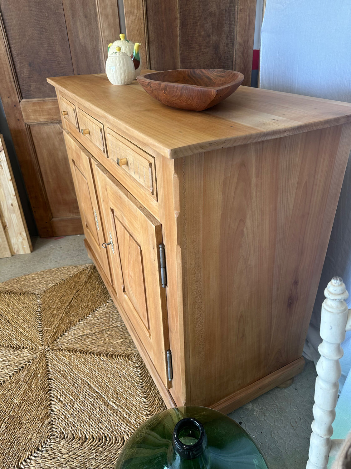 Antique solid cherry wood furniture
