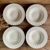 4 Churchill England soup plates