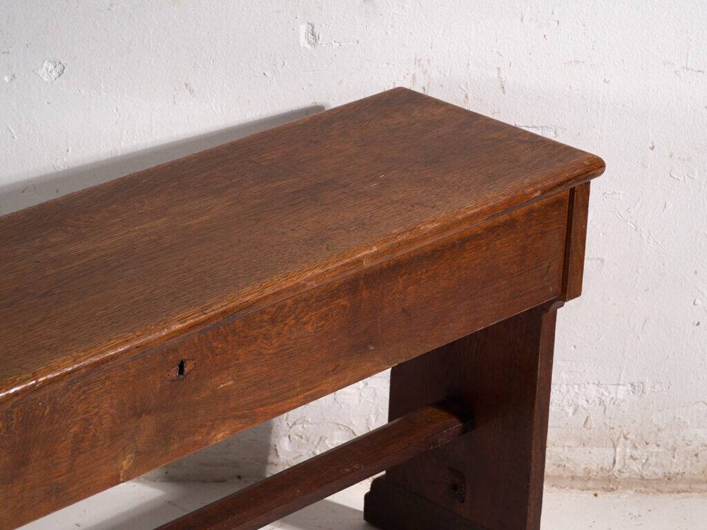 Antique organ bench with drawer in oak – Central Europe, circa 1920