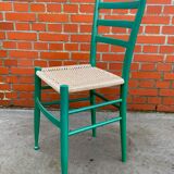 Lot de 4 chaises en bois dans le modèle italien de Chiavari