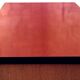 Wooden sideboard with fuchsia pink and black formica, 1950s, 130x50x100cm