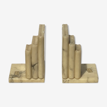 Italian alabaster book ends, 1960s