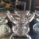 5 cut glass dessert bowls, France, 1960s