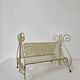 Vintage gold metal vinyl record rack '60s/'70s