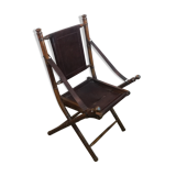 Chaise safari pliante style colonial