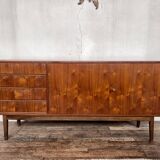 Teak row bobbin feet