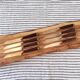8 Vintage Knives, Antique Fruit Knives, Wooden Knife Set, Brass, Mid Century Cutlery.