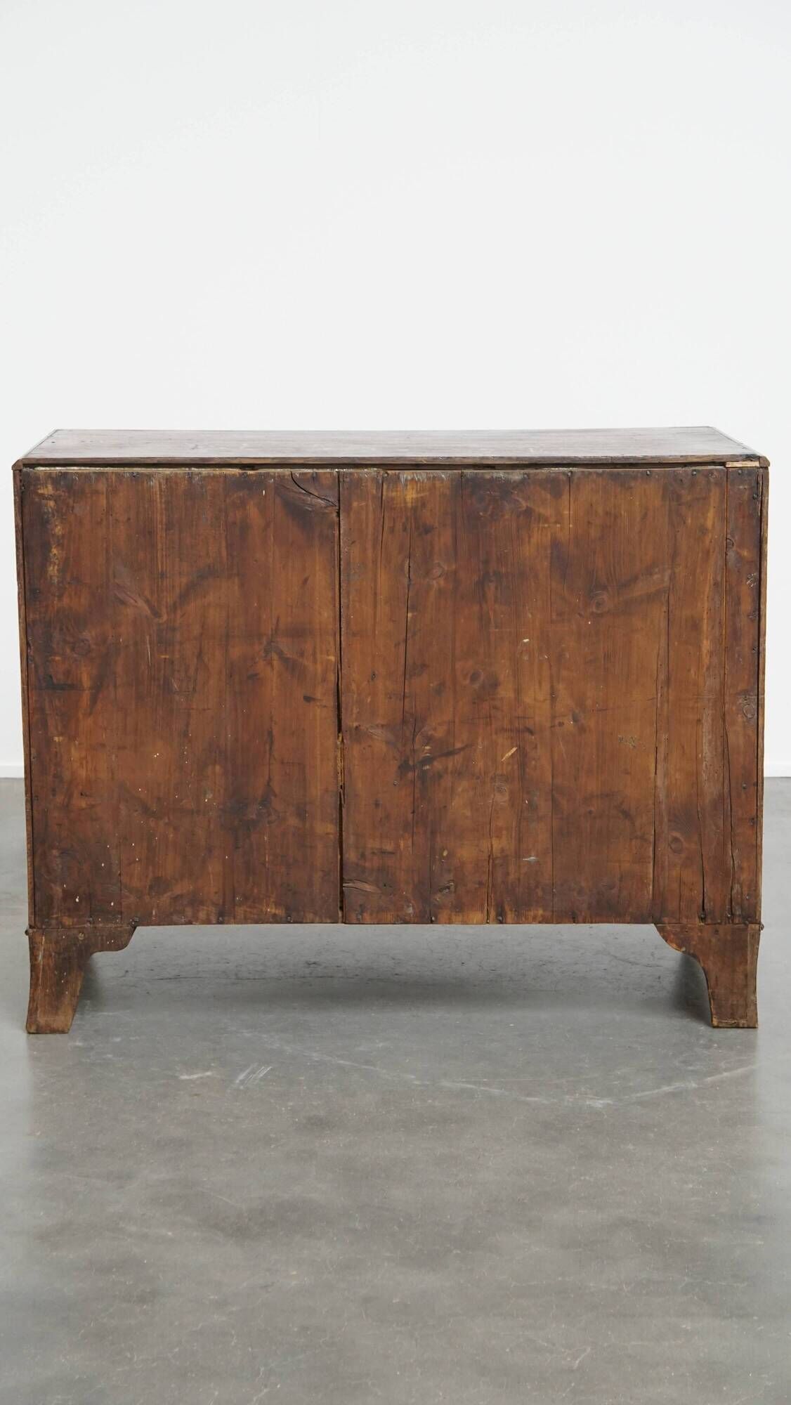 Antique Early 19th-Century English Oak Chest of Drawers/Commode