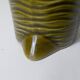 Sarreguemines earthenware pitcher, slip-glazed