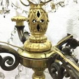 Lustre 4 lumières en bronze Napoléon III
