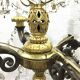 4-light bronze Napoleon III chandelier