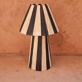 Raffia pendant light, raffia hanging lampshade, 100% handmade
