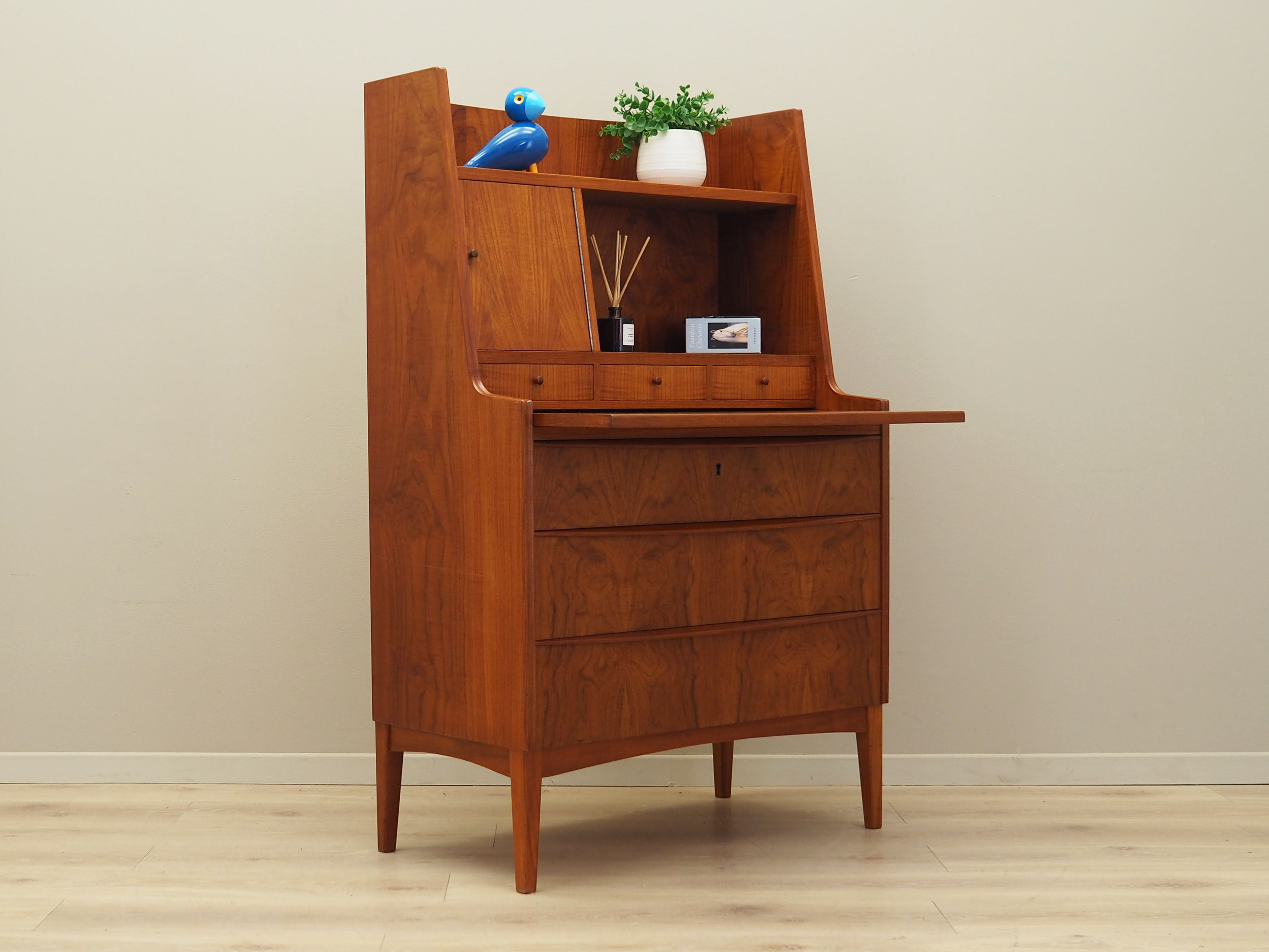 Teak secretary, Danish design, 1970s, production: Denmark