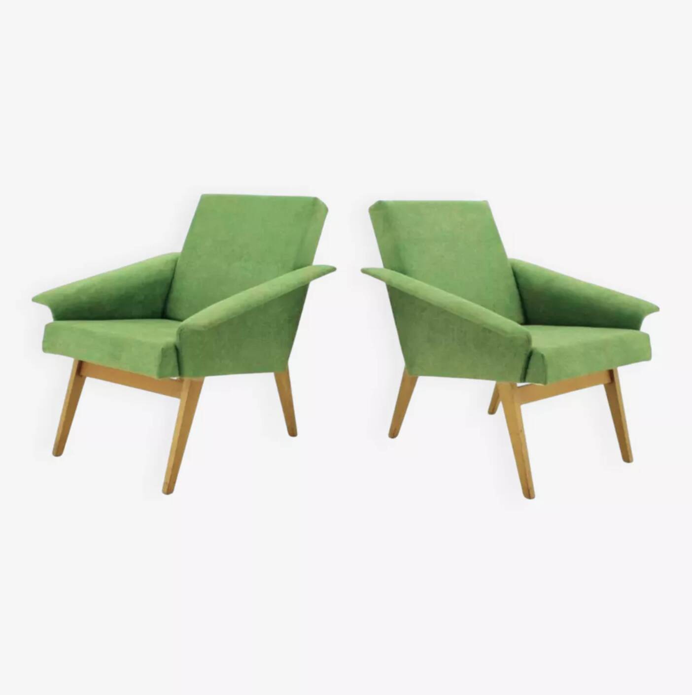 Paire de fauteuils lounge Tchécoslovaquie années 60