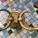 Double brass wall lights