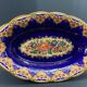 Oblong hollow dish in Longwy earthenware MP Chevallier Renaissance