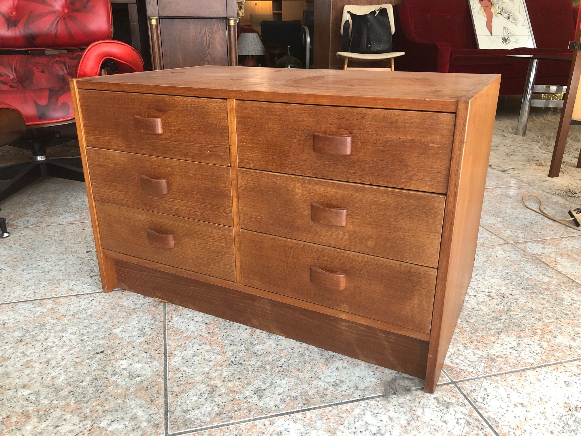 Commode 6 tiroirs des années 60
