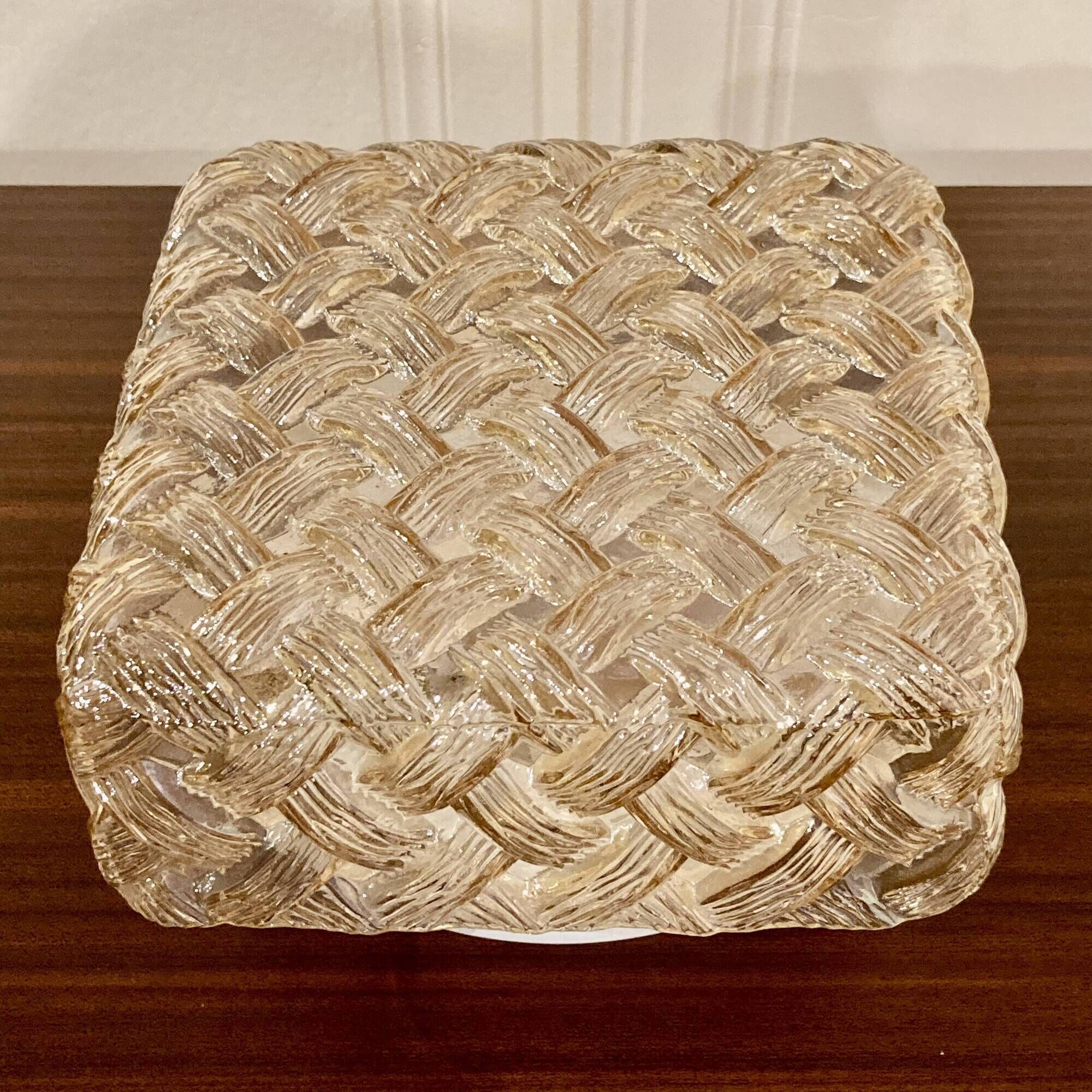 GLASS APPLIQUE 1950 "SCANDINAVIAN DESIGN".
