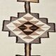 Off White & Brown Tribal Kilim Runner Rug, 101x388Cm