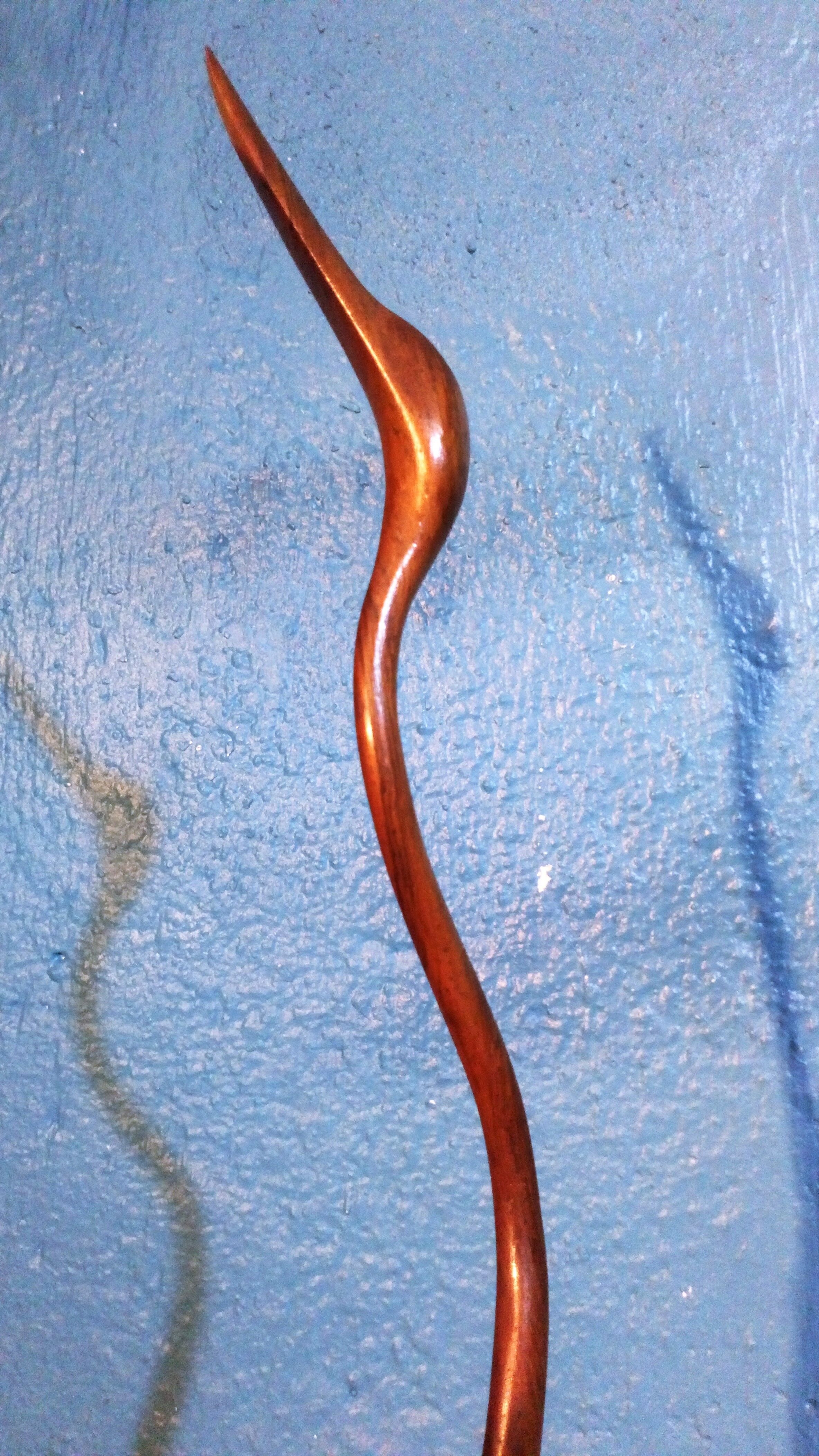 Rosewood statuette "Heron" 1960s