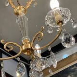 Three-light crystal chandelier