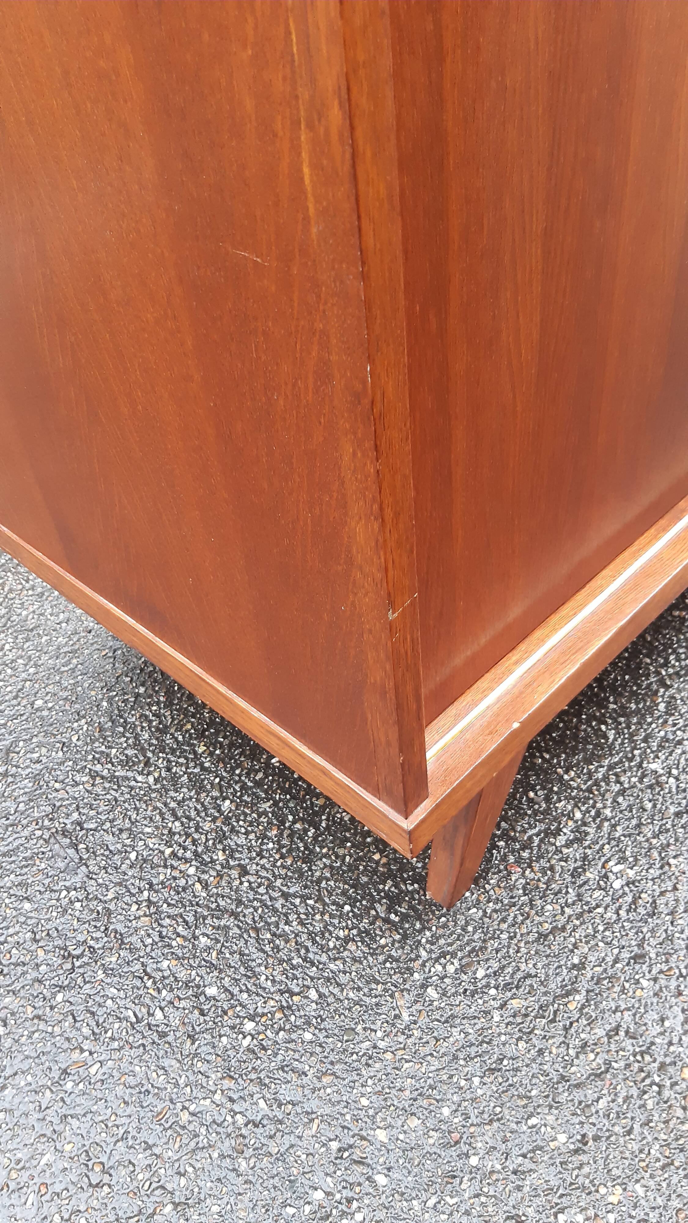 Vintage wardrobe with compass feet