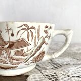 Polychrome ironstone teacup