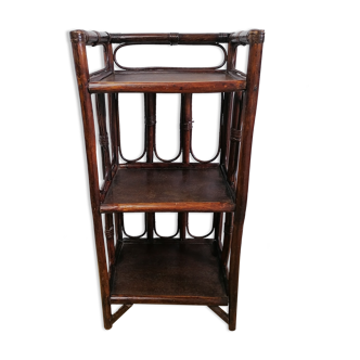 Vintage rattan shelf