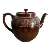 large vintage English earthenware teapot