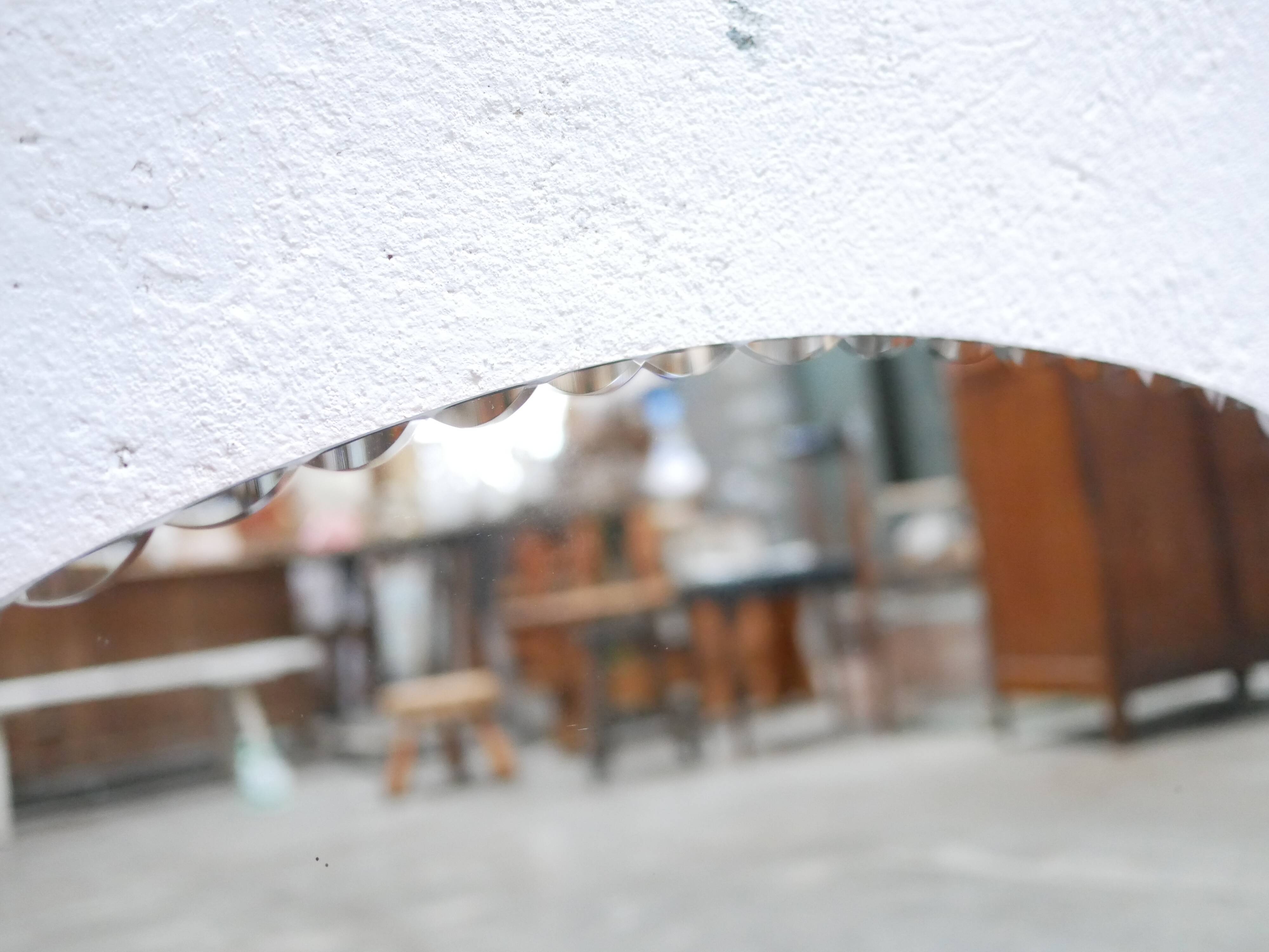 Mirror beveled art deco oval 59cm x 93cm