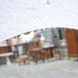 Mirror beveled art deco oval 59cm x 93cm