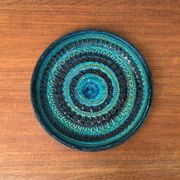 Large bowl in Rimini Blu pottery, mid-century by Aldo Londi for Bitossi.