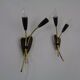 Mid-Century Modern German Wall Lamps, 1950s, Set of 2