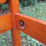 lit une personne en chêne blond années 50-60